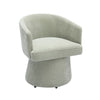 Kristen Light Green Upcycled Chenille Rolling Desk Chair Model: TOV-H68928