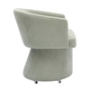 Kristen Light Green Upcycled Chenille Rolling Desk Chair Model: TOV-H68928