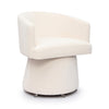 Kristen Cream Upcycled Chenille Rolling Desk Chair Model: TOV-H69159