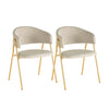 Lara Cream Dining Chair - Set of 2 Model: TOV-IHD68557