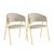 Lara Cream Dining Chair - Set of 2 Model: TOV-IHD68557