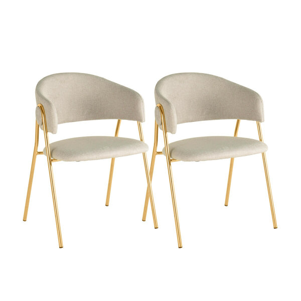 Lara Cream Dining Chair - Set of 2 Model: TOV-IHD68557