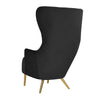 Julia Black Velvet Wingback Chair By Inspire Me! Home Decor Model: TOV-IHS44150
