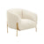 Kandra Cream Velvet Accent Chair by Inspire Me! Home Decor Model: TOV-IHS68627