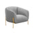 Kandra Grey Velvet Accent Chair by Inspire Me! Home Decor Model: TOV-IHS68628