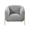 Kandra Grey Velvet Accent Chair by Inspire Me! Home Decor Model: TOV-IHS68628