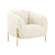 Kandra Cream Shearling Accent Chair by Inspire Me! Home Decor Model: TOV-IHS68629