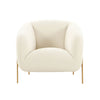 Kandra Cream Shearling Accent Chair by Inspire Me! Home Decor Model: TOV-IHS68629