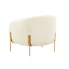 Kandra Cream Shearling Accent Chair by Inspire Me! Home Decor Model: TOV-IHS68629
