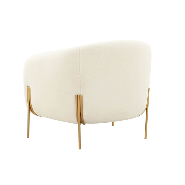 Kandra Cream Shearling Accent Chair by Inspire Me! Home Decor Model: TOV-IHS68629