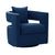 Kennedy Navy Textured Velvet Swivel Chair Model: TOV-L6124