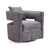 Kennedy Grey Textured Velvet Swivel Chair Model: TOV-L6125