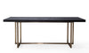 Mason Black 79" Rectangular Dining Table Model: TOV-L6138