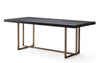 Mason Black 79" Rectangular Dining Table Model: TOV-L6138