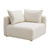 Hangover Cream Performance Linen Modular Corner Chair Model: TOV-L68788-C
