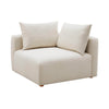 Hangover Cream Performance Linen Modular Corner Chair Model: TOV-L68788-C