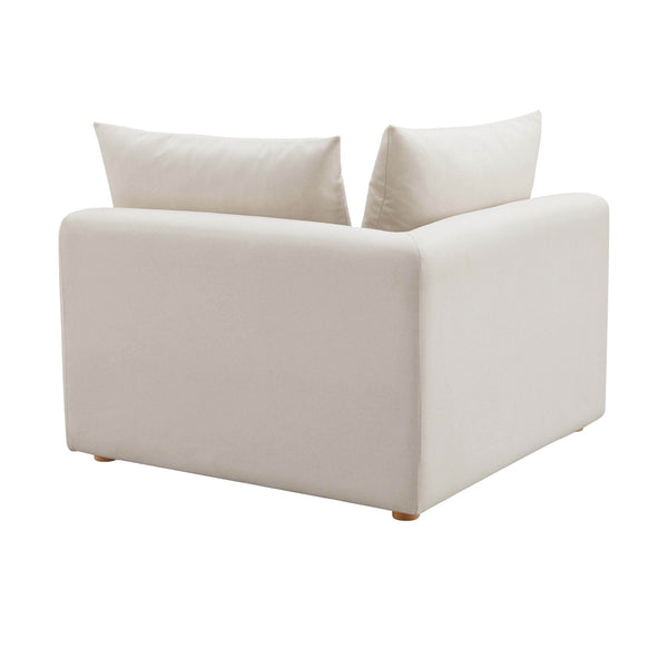 Hangover Cream Performance Linen Modular Corner Chair Model: TOV-L68788-C