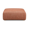 Hangover Sedona Red Textured Fabric Ottoman Model: TOV-L69245