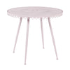 Erica Pink Wrought Iron Outdoor Cafe Table Model: TOV-O18669