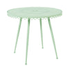 Erica Mint Green Wrought Iron Outdoor Cafe Table Model: TOV-O18670