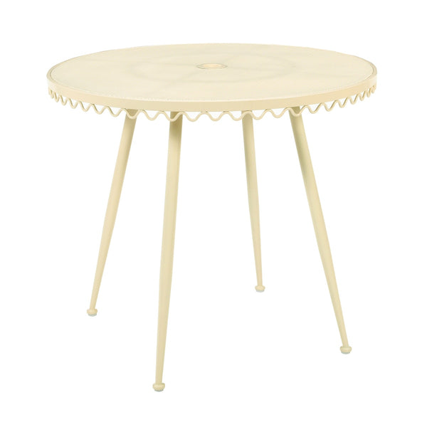 Erica Cream Wrought Iron Outdoor Cafe Table Model: TOV-O18671