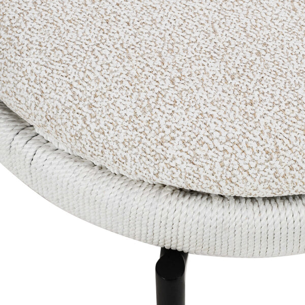 Pansy Cream Outdoor Dining Chair Model: TOV-O18674