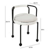 Pansy Cream Outdoor Dining Chair Model: TOV-O18674