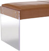 Envy Brown Performane Vegan Leather and Acrylic Bench Model: TOV-O28