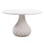 Tulum Ivory Concrete Indoor / Outdoor 47" Round Dining Table Model: TOV-O44067