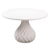 Tulum Ivory Concrete Indoor / Outdoor 47" Round Dining Table Model: TOV-O44067