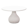 Tulum Ivory Concrete Indoor / Outdoor Round Coffee Table Model: TOV-O44144