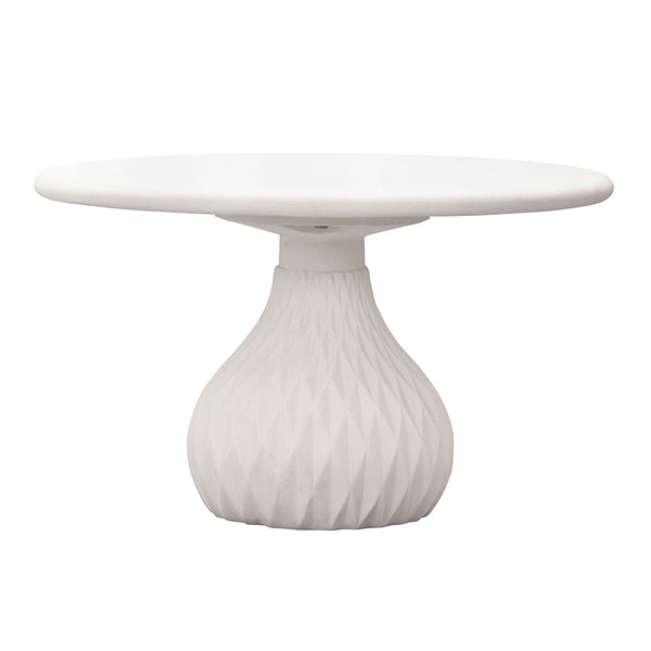 Tulum Ivory Concrete Indoor / Outdoor Round Coffee Table Model: TOV-O44144