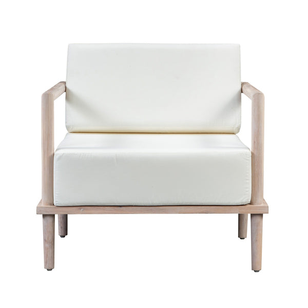 Emerson Cream Outdoor Lounge Chair Model: TOV-O44146