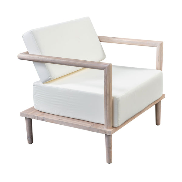 Emerson Cream Outdoor Lounge Chair Model: TOV-O44146