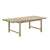 Gata Light Teak Outdoor 87" Rectangular Dining Table Model: TOV-O54272