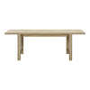 Gata Light Teak Outdoor 87" Rectangular Dining Table Model: TOV-O54272