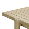 Gata Light Teak Outdoor 87" Rectangular Dining Table Model: TOV-O54272
