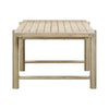Gata Light Teak Outdoor 87" Rectangular Dining Table Model: TOV-O54272
