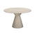 Fern Beige Textured Faux Plaster Concrete Indoor / Outdoor 47" Round Dining Table Model: TOV-O54277