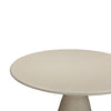Fern Beige Textured Faux Plaster Concrete Indoor / Outdoor 47" Round Dining Table Model: TOV-O54277