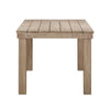 Cassie Natural Outdoor 75" Rectangular Dining Table Model: TOV-O54292