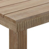 Cassie Natural Outdoor 75" Rectangular Dining Table Model: TOV-O54292