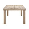 Cassie Natural Outdoor 108" Rectangular Dining Table Model: TOV-O54293