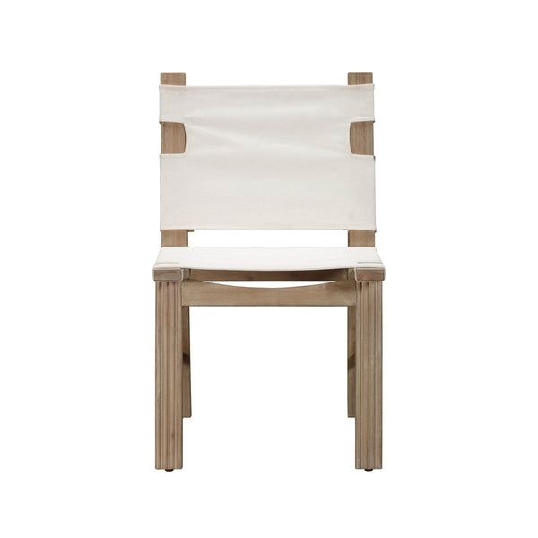 Cassie Cream Outdoor Dining Chair - Set of 2 Model: TOV-O54295