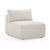 Hangover Cream Modular Outdoor Armless Chair Model: TOV-O54453