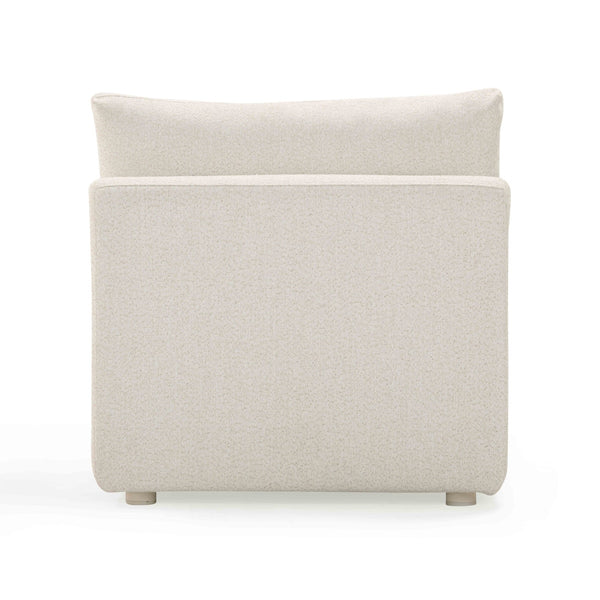 Hangover Cream Modular Outdoor Armless Chair Model: TOV-O54453