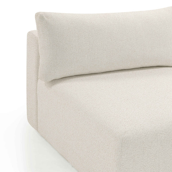 Hangover Cream Modular Outdoor Armless Chair Model: TOV-O54453