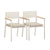 Sardinia Cream Outdoor Dining Chair - Set of 2 Model: TOV-O54461