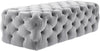 Kaylee Jumbo Grey Velvet Ottoman Model: TOV-O65