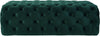 Kaylee Jumbo Green Velvet Ottoman Model: TOV-O66
